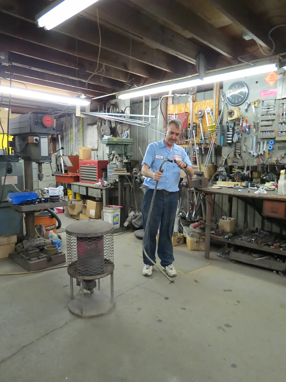 Fabrication work in the Green Marine shop