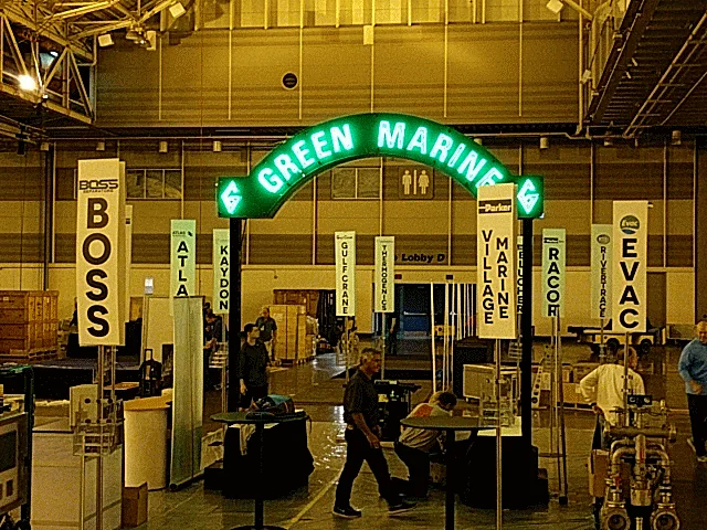 The Green Marine stand at the International WorkBoat Show